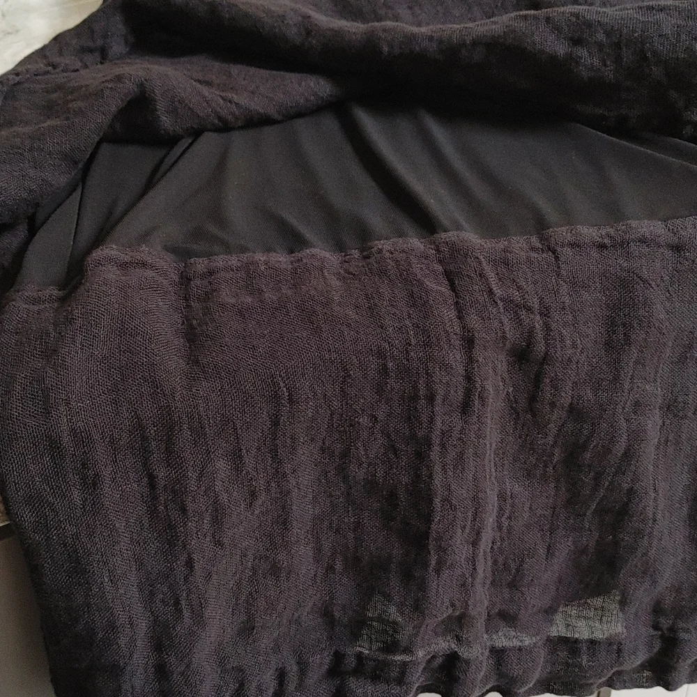 lili from Poland Black Gauze Layered Skirt S - Picture 12 of 16